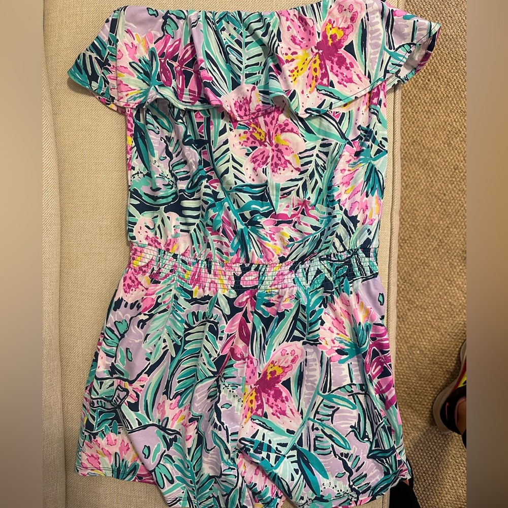 Lily Pulizter strapless romper.
